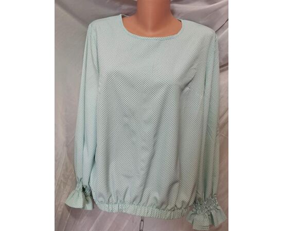 Блузка женская 585 l.blue р.50-56 "Galina" недорого оптом от прямого поставщика Фотография Блузка женская 585 l.blue р.50-56 "Galina" недорого оптом от прямого поставщика