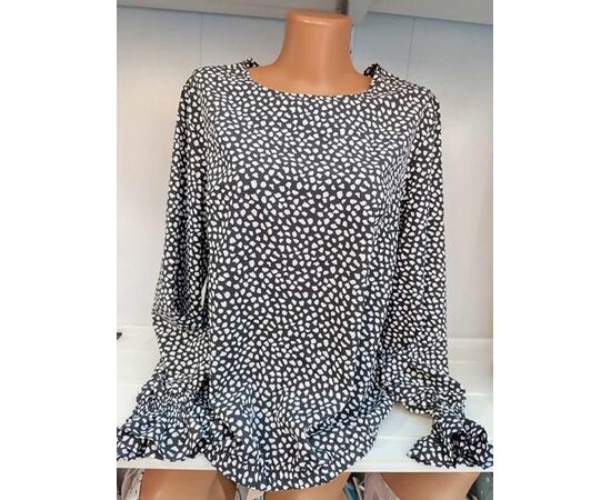 Блузка жіноча 585 grey р.50-56 "Galina" недорого оптом від прямого постачальника Блузка жіноча 585 grey р.50-56 "Galina" недорого оптом від прямого постачальника