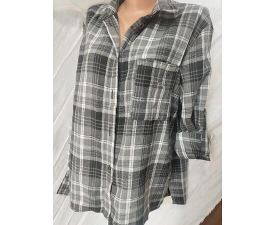 Сорочка жіноча 584 l.grey р.XL-3XL "Galina" недорого оптом від прямого постачальника Сорочка жіноча 584 l.grey р.XL-3XL "Galina" недорого оптом від прямого постачальника