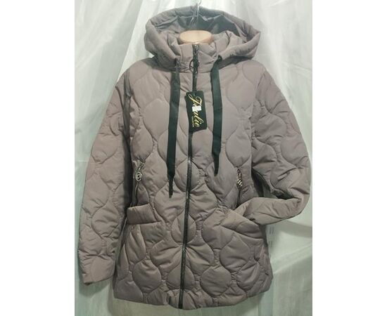 Куртка жіноча демісезонна 158 powder р.52-58 "Galina" недорого оптом від прямого постачальника Куртка жіноча демісезонна 158 powder р.52-58 "Galina" недорого оптом від прямого постачальника