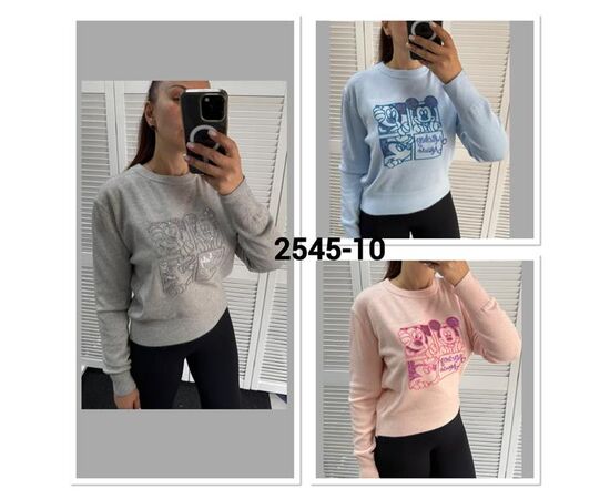 Светр жіночий 2545-10 pink р.one size "LOOK" недорого оптом від прямого постачальника Светр жіночий 2545-10 pink р.one size "LOOK" недорого оптом від прямого постачальника