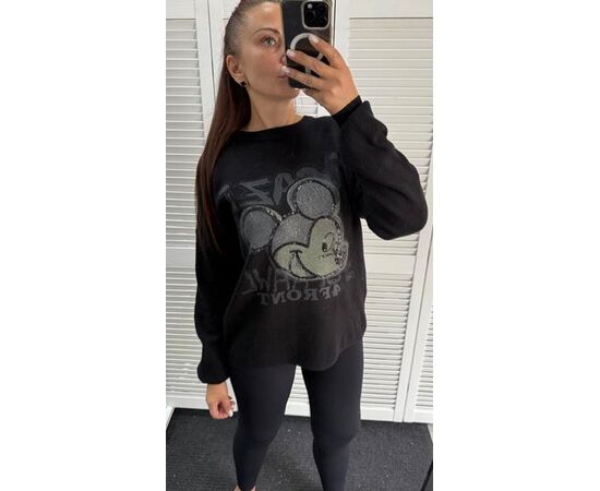 Светр жіночий 2545-12 black р.one size "LOOK" недорого оптом від прямого постачальника Светр жіночий 2545-12 black р.one size "LOOK" недорого оптом від прямого постачальника