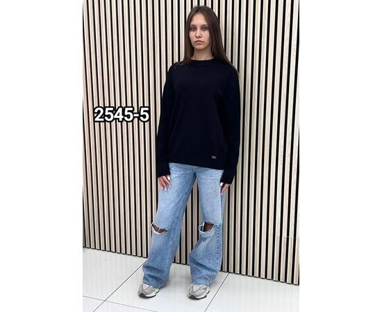 Светр жіночий 2545-5 navy р.one size "LOOK" недорого оптом від прямого постачальника Светр жіночий 2545-5 navy р.one size "LOOK" недорого оптом від прямого постачальника