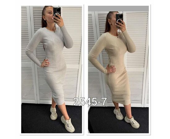 Платье женское 2545-7 l.beige р.one size "LOOK" недорого оптом от прямого поставщика Фотография Платье женское 2545-7 l.beige р.one size "LOOK" недорого оптом от прямого поставщика