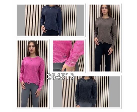 Светр жіночий 254513 navy р.one size "LOOK" недорого оптом від прямого постачальника Светр жіночий 254513 navy р.one size "LOOK" недорого оптом від прямого постачальника