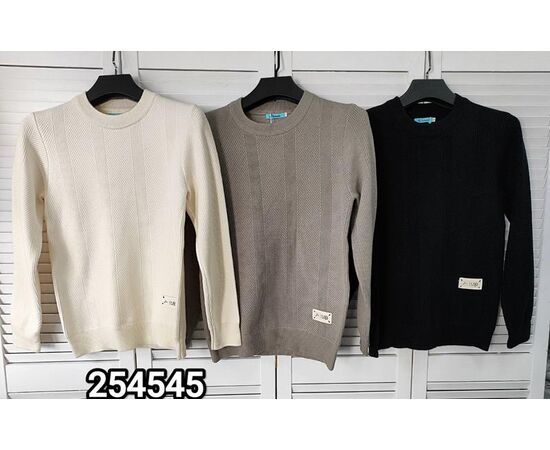 Свитер мужской 254545 grey р.48-54 "LOOK" недорого оптом от прямого поставщика Фотография Свитер мужской 254545 grey р.48-54 "LOOK" недорого оптом от прямого поставщика