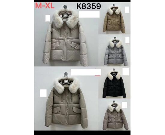 Куртка женская демисезонная K8359 d.beige р.M-XL "FLORA" недорого оптом от прямого поставщика Фотография Куртка женская демисезонная K8359 d.beige р.M-XL "FLORA" недорого оптом от прямого поставщика