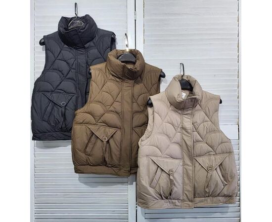 Жилетка жіноча SH189 brown р.M-2XL "FLORA" недорого оптом від прямого постачальника Жилетка жіноча SH189 brown р.M-2XL "FLORA" недорого оптом від прямого постачальника