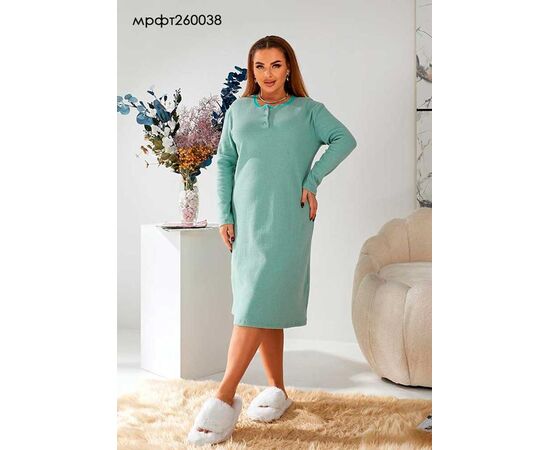 Ночнушка женская 260038 l.green р.50-62 "Fantasy" недорого оптом от прямого поставщика Фотография Ночнушка женская 260038 l.green р.50-62 "Fantasy" недорого оптом от прямого поставщика