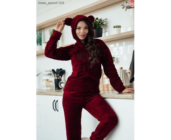 Пижама тёплая женская 41308 red р.M-2XL "Fantasy" недорого оптом от прямого поставщика Фотография Пижама тёплая женская 41308 red р.M-2XL "Fantasy" недорого оптом от прямого поставщика