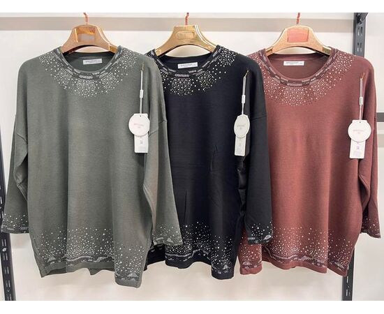 Свитер женский 412660 mix р.54 "Immei" недорого оптом от прямого поставщика Фотография Свитер женский 412660 mix р.54 "Immei" недорого оптом от прямого поставщика