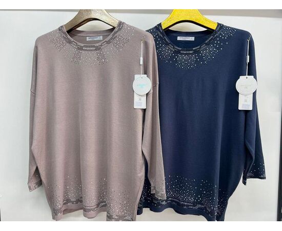 Свитер женский 412660-1 mix р.54 "Immei" недорого оптом от прямого поставщика Фотография Свитер женский 412660-1 mix р.54 "Immei" недорого оптом от прямого поставщика