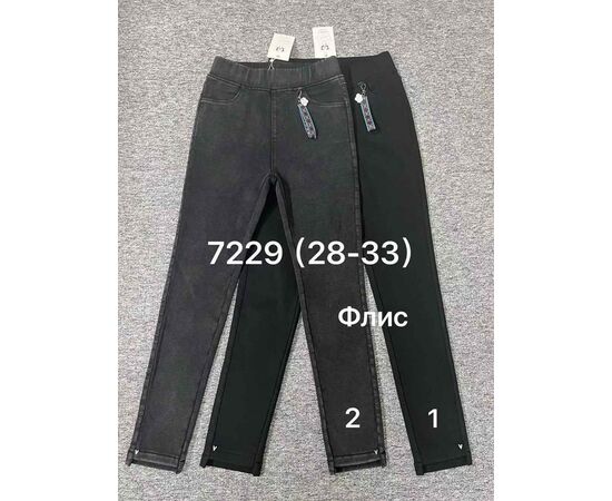 Джинсы утеплённые женские 7229-1 black р.28-33 "Immei" недорого оптом от прямого поставщика Фотография Джинсы утеплённые женские 7229-1 black р.28-33 "Immei" недорого оптом от прямого поставщика