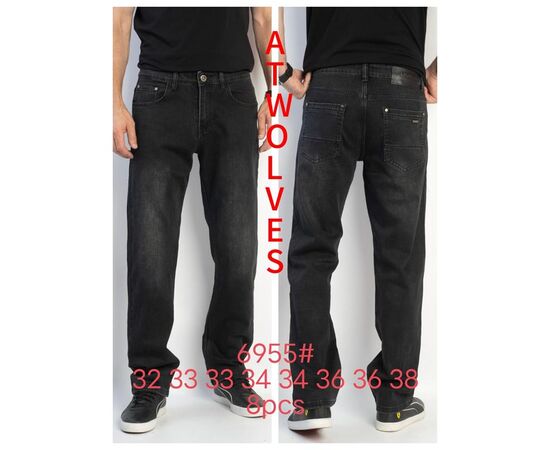 Джинсы мужские 6955 black р.32-38 "Ruxa" недорого оптом от прямого поставщика Фотография Джинсы мужские 6955 black р.32-38 "Ruxa" недорого оптом от прямого поставщика