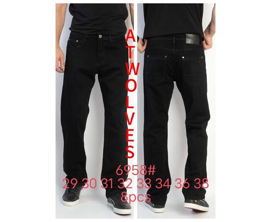 Джинсы мужские 6958 black р.29-38 "Ruxa" недорого оптом от прямого поставщика Фотография Джинсы мужские 6958 black р.29-38 "Ruxa" недорого оптом от прямого поставщика