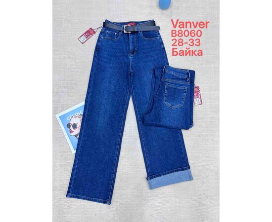 Джинсы утеплённые женские B8060 blue р.28-33 "Vanver" недорого оптом от прямого поставщика Фотография Джинсы утеплённые женские B8060 blue р.28-33 "Vanver" недорого оптом от прямого поставщика