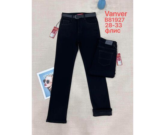 Джинсы утеплённые женские B81927 black р.28-33 "Vanver" недорого оптом от прямого поставщика Фотография Джинсы утеплённые женские B81927 black р.28-33 "Vanver" недорого оптом от прямого поставщика