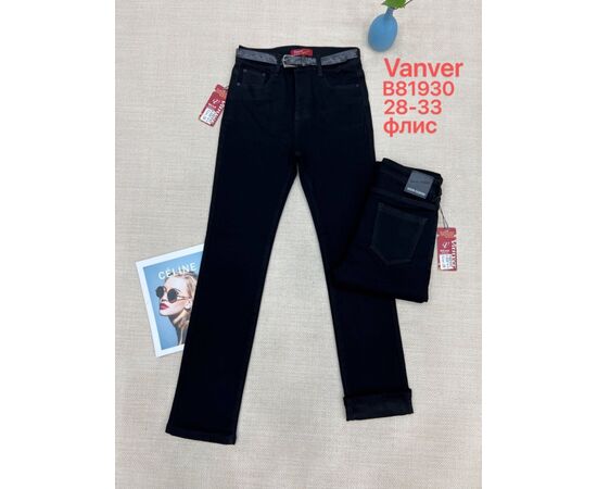 Джинсы утеплённые женские B81930 black р.28-33 "Vanver" недорого оптом от прямого поставщика Фотография Джинсы утеплённые женские B81930 black р.28-33 "Vanver" недорого оптом от прямого поставщика