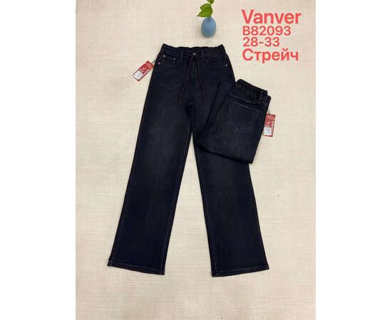 Джинсы утеплённые женские B82093 black р.28-33 "Vanver" недорого оптом от прямого поставщика Фотография Джинсы утеплённые женские B82093 black р.28-33 "Vanver" недорого оптом от прямого поставщика