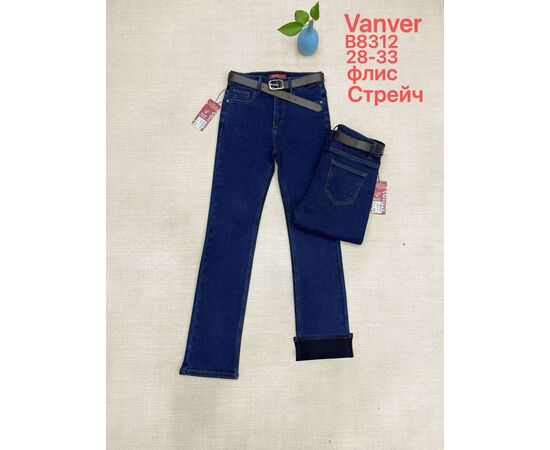 Джинсы утеплённые женские B8312 blue р.28-33 "Vanver" недорого оптом от прямого поставщика Фотография Джинсы утеплённые женские B8312 blue р.28-33 "Vanver" недорого оптом от прямого поставщика