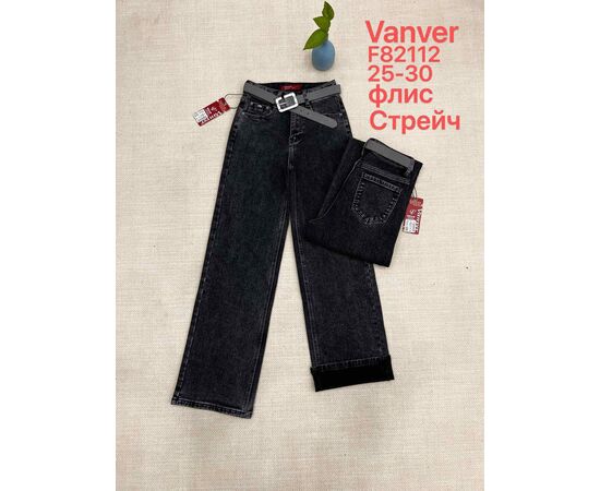 Джинсы утеплённые женские F82112 black р.25-30 "Vanver" недорого оптом от прямого поставщика Фотография Джинсы утеплённые женские F82112 black р.25-30 "Vanver" недорого оптом от прямого поставщика