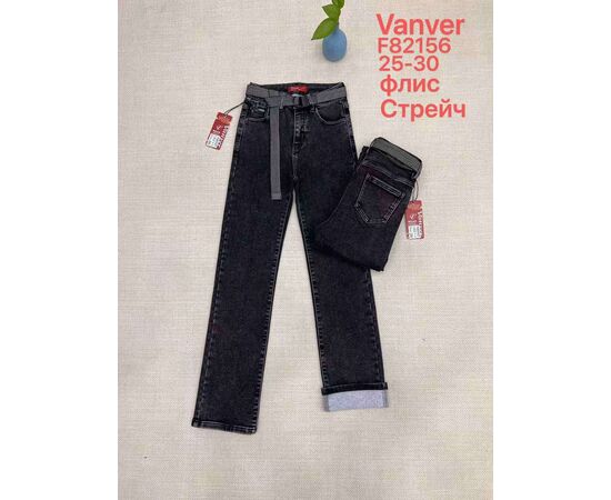 Джинсы утеплённые женские F82156 black р.25-30 "Vanver" недорого оптом от прямого поставщика Фотография Джинсы утеплённые женские F82156 black р.25-30 "Vanver" недорого оптом от прямого поставщика