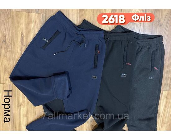 Спортивні штани чоловічі, прямі на флісі розміри M-3XL (3кв)"STELLA" недорого від прямого постачальника, зображення 2