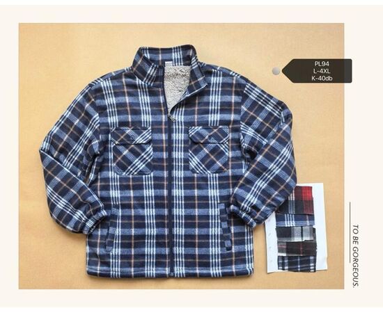 Рубашка мужская тёплая PL94 mix р.L-4XL "Punky" недорого оптом от прямого поставщика Фотография Рубашка мужская тёплая PL94 mix р.L-4XL "Punky" недорого оптом от прямого поставщика