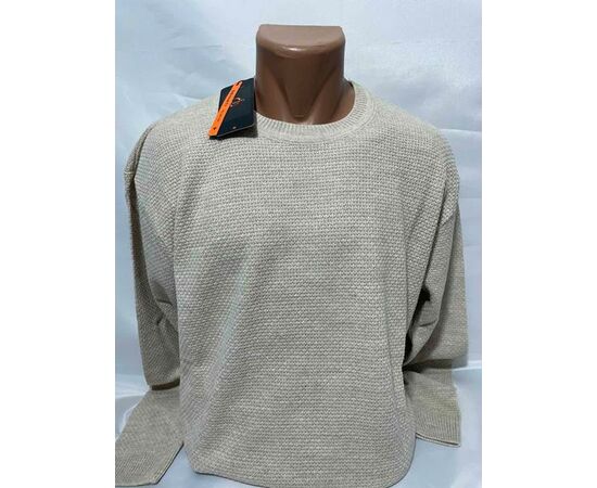 Свитер мужской SB1223 beige р.3XL-5XL "Sabihina" недорого оптом от прямого поставщика Фотография Свитер мужской SB1223 beige р.3XL-5XL "Sabihina" недорого оптом от прямого поставщика