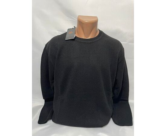 Свитер мужской SB1224 black р.3XL-5XL "Sabihina" недорого оптом от прямого поставщика Фотография Свитер мужской SB1224 black р.3XL-5XL "Sabihina" недорого оптом от прямого поставщика