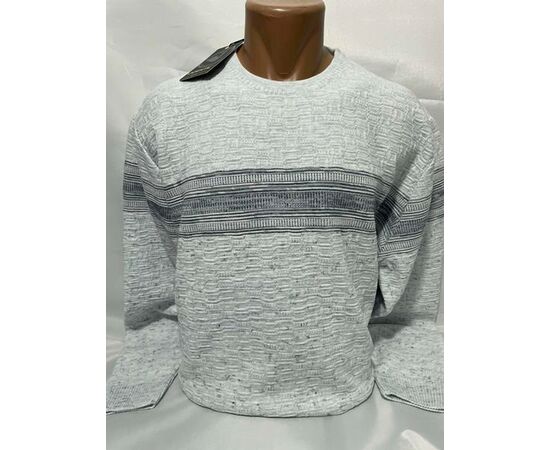 Светр чоловічий SB1232 l.grey р.3XL-5XL "Sabihina" недорого оптом від прямого постачальника Светр чоловічий SB1232 l.grey р.3XL-5XL "Sabihina" недорого оптом від прямого постачальника