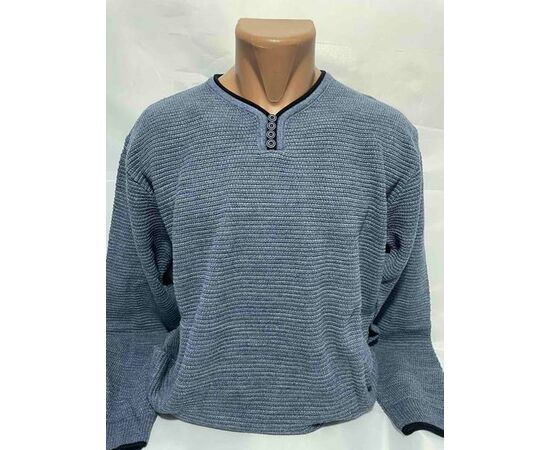 Свитер мужской SB1234 grey р.3XL-5XL "Sabihina" недорого оптом от прямого поставщика Фотография Свитер мужской SB1234 grey р.3XL-5XL "Sabihina" недорого оптом от прямого поставщика
