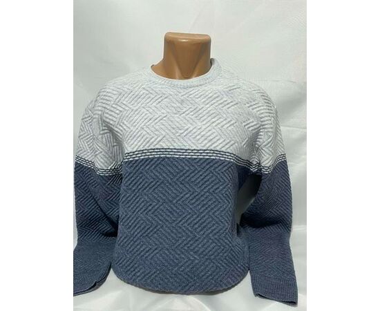 Свитер мужской SB1235 blue р.3XL-5XL "Sabihina" недорого оптом от прямого поставщика Фотография Свитер мужской SB1235 blue р.3XL-5XL "Sabihina" недорого оптом от прямого поставщика