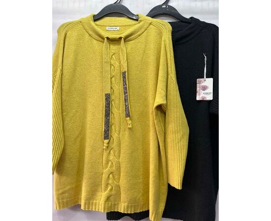 Свитер женский E720 yellow р.54-58 "Emsweekis" недорого оптом от прямого поставщика Фотография Свитер женский E720 yellow р.54-58 "Emsweekis" недорого оптом от прямого поставщика