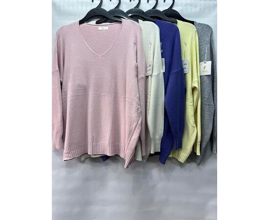 Светр жіночий E762 l.beige р.56-60 "Emsweekis" недорого оптом від прямого постачальника Светр жіночий E762 l.beige р.56-60 "Emsweekis" недорого оптом від прямого постачальника