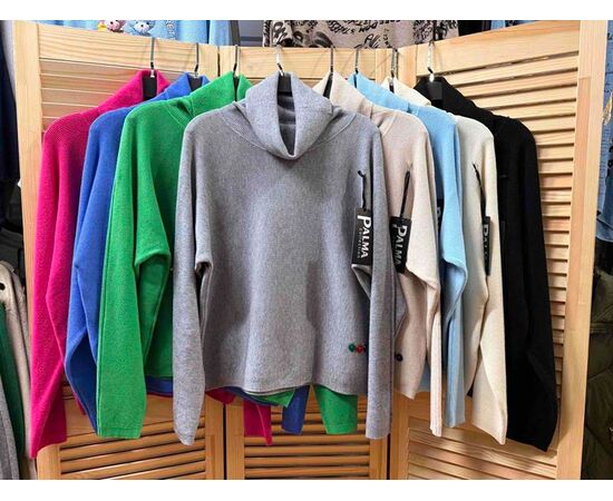 Свитер женский E793 blue р.48-52 "Emsweekis" недорого оптом от прямого поставщика Фотография Свитер женский E793 blue р.48-52 "Emsweekis" недорого оптом от прямого поставщика