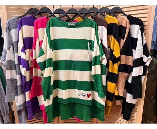 Свитер женский E800 grey р.one size "Emsweekis" недорого оптом от прямого поставщика Фотография Свитер женский E800 grey р.one size "Emsweekis" недорого оптом от прямого поставщика