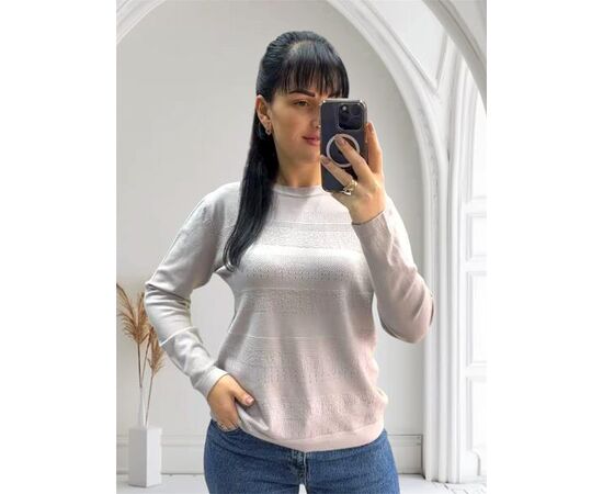 Свитер женский 25521 l.grey р.46-50 "PULSE" недорого оптом от прямого поставщика Фотография Свитер женский 25521 l.grey р.46-50 "PULSE" недорого оптом от прямого поставщика