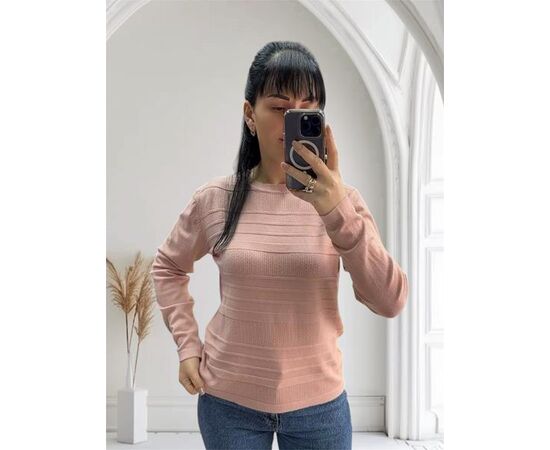 Свитер женский 25522 peach р.46-50 "PULSE" недорого оптом от прямого поставщика Фотография Свитер женский 25522 peach р.46-50 "PULSE" недорого оптом от прямого поставщика
