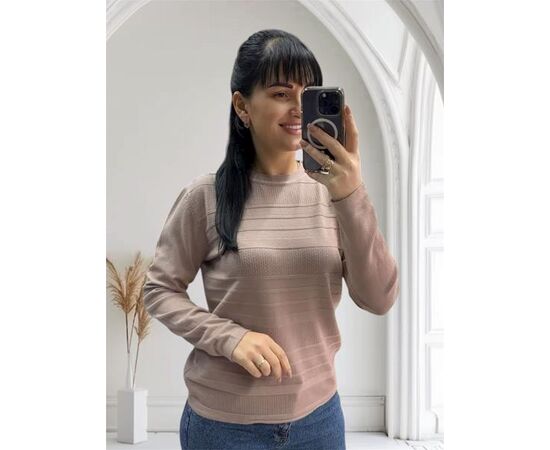 Светр жіночий 25522 beige р.46-50 "PULSE" недорого оптом від прямого постачальника Светр жіночий 25522 beige р.46-50 "PULSE" недорого оптом від прямого постачальника