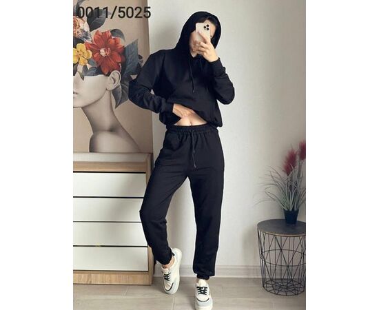 Костюм спортивный женский тёплый 0011-5025 black р.46-52 "FSN" недорого оптом от прямого поставщика Фотография Костюм спортивный женский тёплый 0011-5025 black р.46-52 "FSN" недорого оптом от прямого поставщика