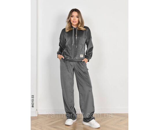 Спортивний костюм жіночий велюр норма 44,46,48 (9кв) "NOWEMBER" недорого від прямого постачальника, зображення 2