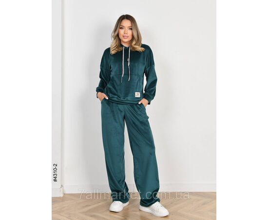 Спортивний костюм жіночий велюр норма 44,46,48 (9кв) "NOWEMBER" недорого від прямого постачальника, зображення 3