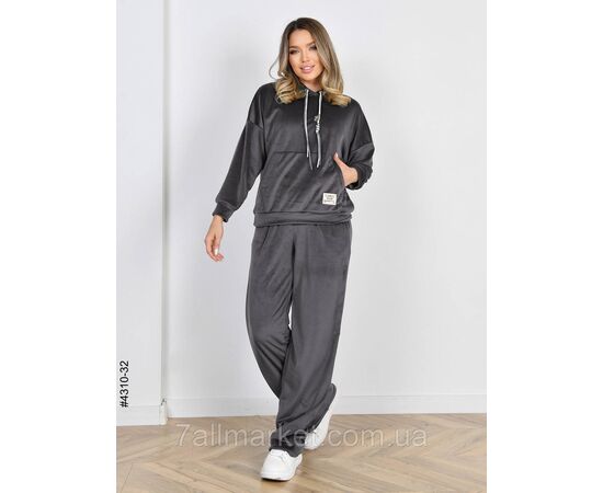 Спортивний костюм жіночий велюр норма 44,46,48 (9кв) "NOWEMBER" недорого від прямого постачальника, зображення 4