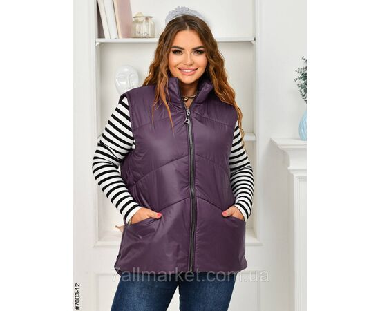 Жилетка жіноча на холофайбері батал 54,56,58 (6кв) "NOWEMBER" недорого від прямого постачальника, зображення 4 Жилетка жіноча на холофайбері батал 54,56,58 (6кв) "NOWEMBER" недорого від прямого постачальника, зображення 4