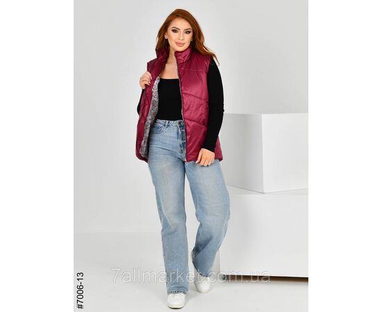 Жилетка жіноча на холофайбері полубатал 48,50,52 (2кв) "NOWEMBER" недорого від прямого постачальника Жилетка жіноча на холофайбері полубатал 48,50,52 (2кв) "NOWEMBER" недорого від прямого постачальника