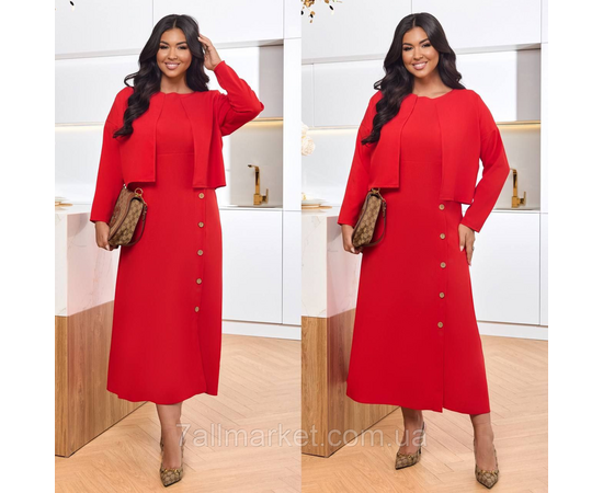 Костюм 2-ка жіночий креп софт розміри: 46-60 "LADA" недорого від прямого постачальника, зображення 2 Костюм 2-ка жіночий креп софт розміри: 46-60 "LADA" недорого від прямого постачальника, зображення 2