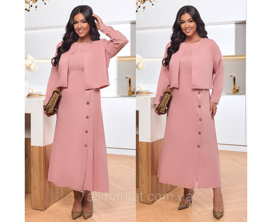 Костюм 2-ка жіночий креп софт розміри: 46-60 "LADA" недорого від прямого постачальника, зображення 2 Костюм 2-ка жіночий креп софт розміри: 46-60 "LADA" недорого від прямого постачальника, зображення 2