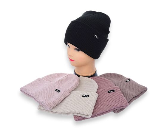 Шапка зимова жіноча FM004-3 подвійна mix р.56-60 "Angelica" недорого оптом від прямого постачальника Шапка зимова жіноча FM004-3 подвійна mix р.56-60 "Angelica" недорого оптом від прямого постачальника