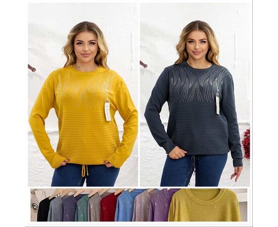 Светр жіночий LO161 mix р.52-54 "Annet" недорого оптом від прямого постачальника Светр жіночий LO161 mix р.52-54 "Annet" недорого оптом від прямого постачальника